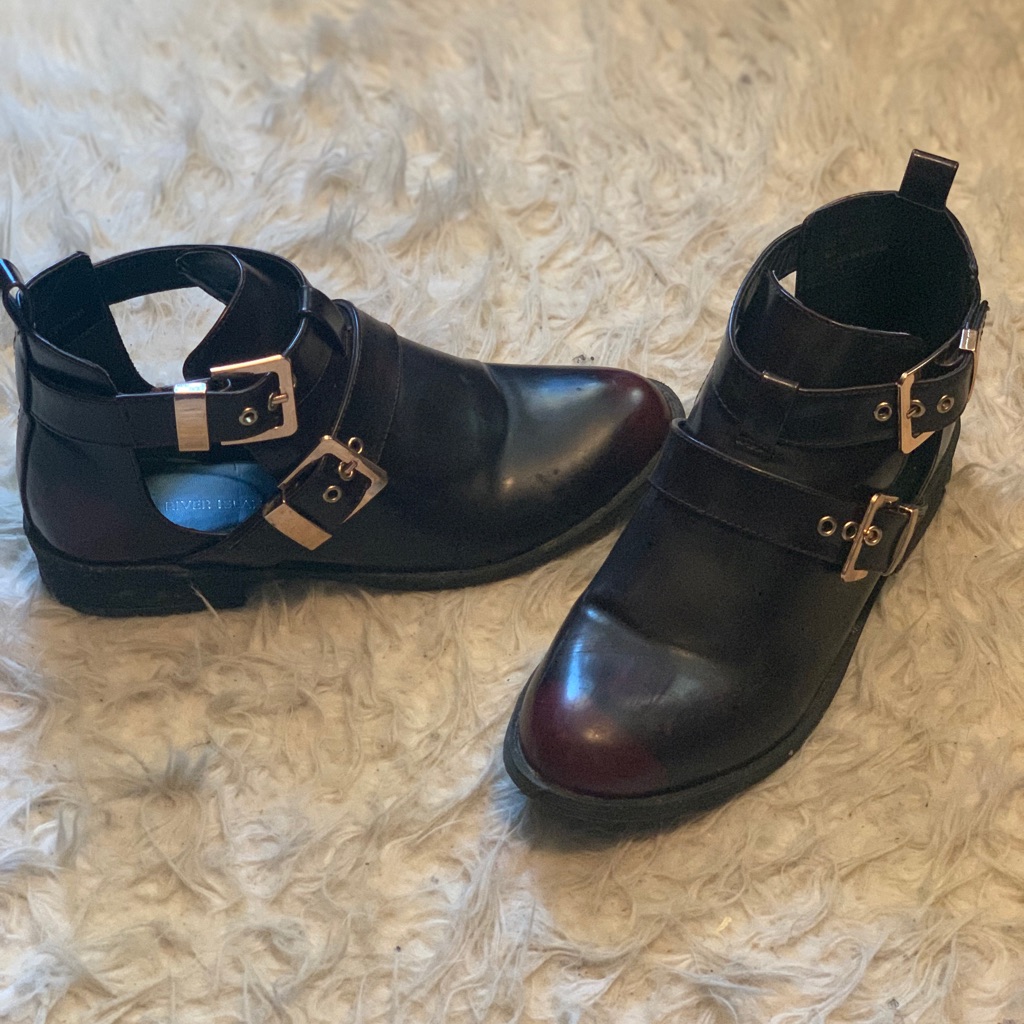 River Island Brand Ombre Colored Ankle Boots